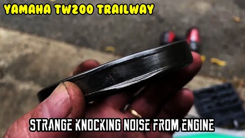 Yamaha TW200 Trailway Strange knocking noise engine diagnose, fix and repair