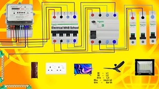 3 phase meter to single phase house wiring