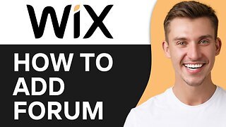 HOW TO ADD FORUM TO WIX