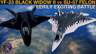 YF-23 Black Widow II vs Su-57 Felon: BVR Missile Battle & Dogfight | DCS