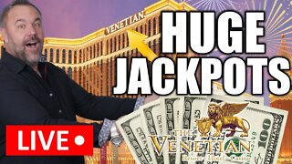 LIVE 🔴 HUGE JACKPOTS At The Venetian Casino in Las Vegas! High Limit Live Slot Play