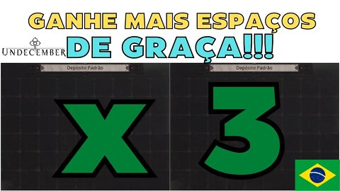 Ganhe mais 200 espaços de graça pra guardar seus itens - Undecember