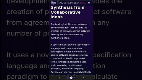 AI-Based Software Synthesis from Collaborative Ideas #shorts #tauchain