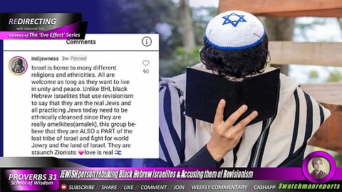 JEWlSH person rebuking BIack Hebrew lsraelites & Accusing them of Revisionism