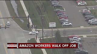 Amazon workers walk off the job