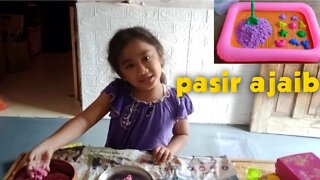 Mainan PASIR AJAIB 😍KINETIC / MAGIC SAND Toys For Kids 😍Bilqis n Friends