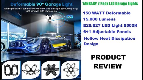 TANBABY 2 Pack LED Garage Lights | Review