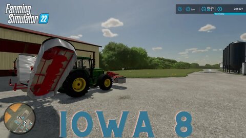 Baling at Iowa Farm Part 8 - FARMING SIMULATOR 22 - Timelapse