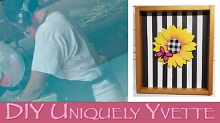 Crafts: Sunflower Shadow Box Dupe