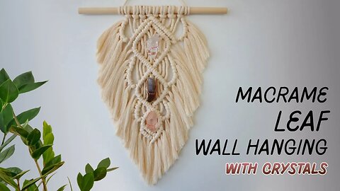 Macrame Leaf (Feather) Wall Hanging Free Pattern!
