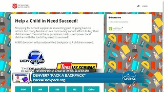 Pack A Backpack with Denver7, The Salvation Army and Les Schwab Tires