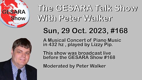 2023-10-29, GESARA Piano Concert 432 hz with Lizzy Pip