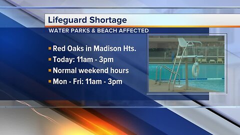 Oakland County reduces waterpark hours due to lifeguard shortage