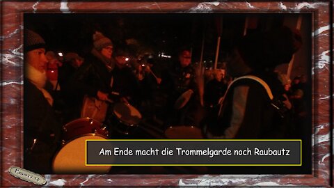 Am Ende macht die Trommelgarde noch Raubautz