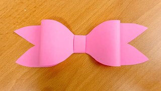 How to Make a Easy Paper Bow For Kids: Craft Ideas by CraftiKids