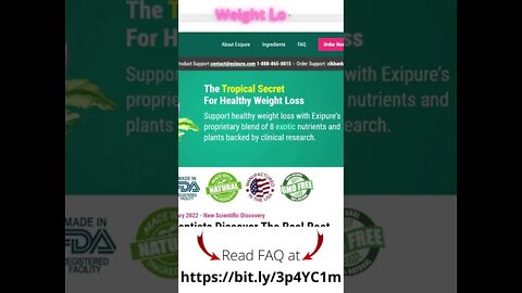 🏋️Healthy Weight Loss 2022 Raise Your BAT EXIPURE #shorts