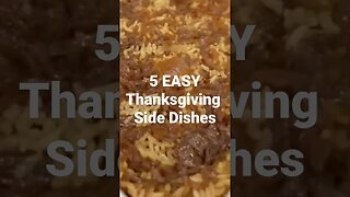 Need some side dishes for Thanksgiving? I'm sharing 5 easy ones with you!