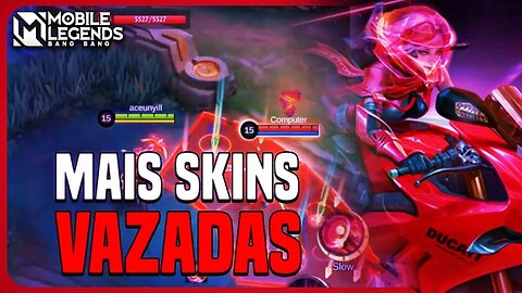 MEGA VAZAMENTO DE SKINS!! DUCATTI, HELL, VEXANA E MAIS | MLBB