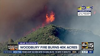 Woodbury Fire now 15 percent contained