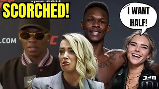 UFC's Israel Adesanya BLASTS Ex Girlfriend SUING Him For HALF HIS WEALTH! Calls Her Amber Heard!