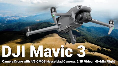 DJI Mavic 3 Cine Camera Drone with 4/3 CMOS Hasselblad Camera, 5 1K Video, 46 Min Flight | drons