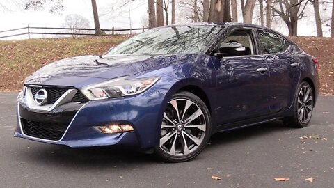 2016 Nissan Maxima SR Start Up, Road Test, and In Depth Review