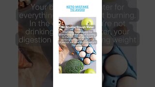 Common keto mistakes to avoid - Not Drinking Enough Water.