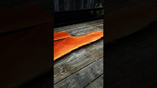 Wild Cherry Wood Slabbed With A Chainsaw