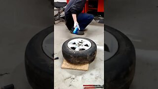 Tire Mount w. Brake Fluid & Torch