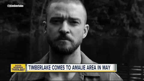 Justin Timberlake comes to Amalie Arena in May