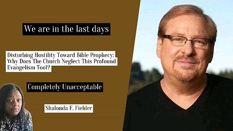 Hostility Toward Bible Prophecy: Why Does The Church Neglect This Profound Evangelism Tool?