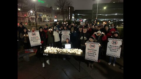 Candlelight Vigil for Covid "Vax" Victims Dec 12, 2021 Manchester, NH