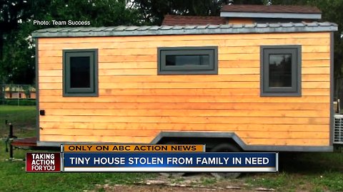 Bradenton Tiny home set to be donated to a family in need stolen