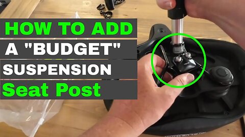 How To Add BUDGET SUSPENSION Seat Post To A Saddle // ebike