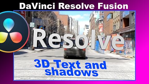 How to create amazing 3d text effects in DaVinci Resolve Fusion