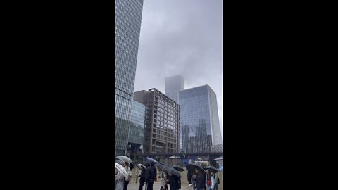 Canary Wharf after rain 24/08/22