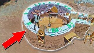 We're Building A House With No Roof!? Constructing An Earthbag Dome