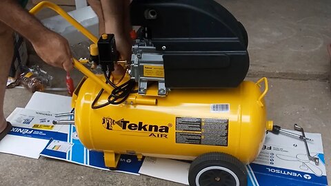 Compressor Tekna 50 Litros, Unboxing, Teste e Primeiras Opniões.