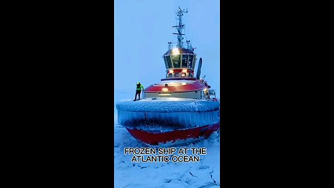 Frozen Ship At Atlantic Ocean #atlanticocean #frozen #ship