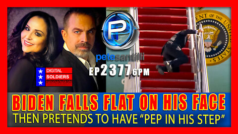 EP 2377-6PM HAHAHA! BIDEN TRIPS 3 TIMES & FALLS FLAT ON HIS FACE; PRETENDS TO HAVE "PEP IN HIS STEP"