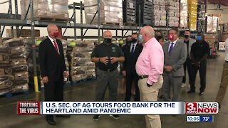U.S. Sec. of Ag tours Food Bank for the Heartland amid pandemic
