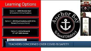 Teachers in Anchor Bay School District voice concerns about safety of in-person learning