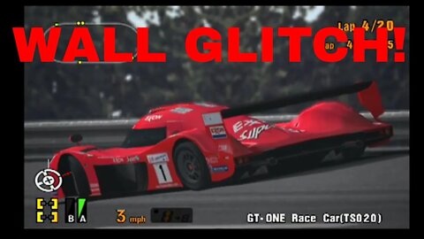 Gran Turismo 3 Like the Wind! 510,000 VIEWS! THANK YOU SO MUCH! Wall Glitch with the Toyota GT-One!