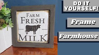 DIY Decoration - How to Make: Farmhouse Style Frame for Any Room