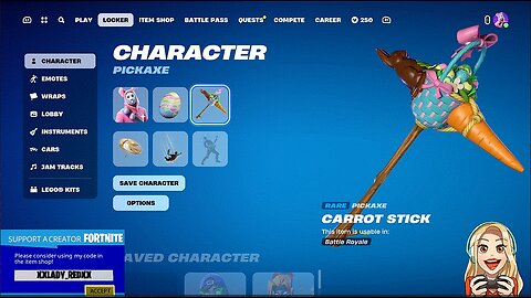 Carrot Stick (Rare Pickaxe)-Fortnite