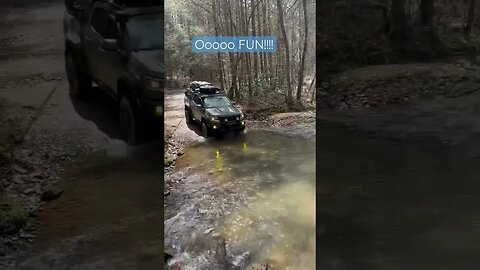 4x4 Taking a Dip in a Creek in Tennessee!! #shorts