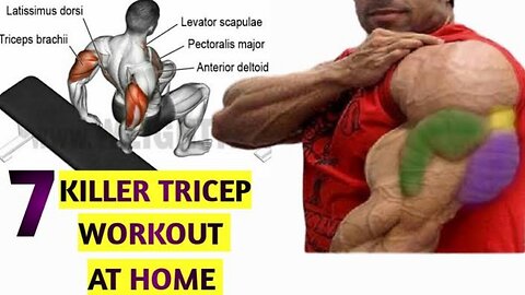 7 Tricep Exercises for Bigger Arms🔴 | Tricep workout fitness | S7S GYM