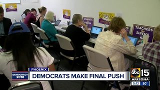 Arizona Democratic candidates holding final events before Election Day