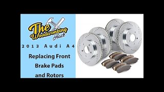 Replacing the front brakes on a 2013 Audi A4