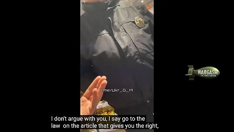 Based Ukrainian man argues with mobilzation officers & police